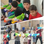 مسابقه با تفنگ آب پاش با حضور نوجوانان مسجدالنبی(ص)